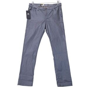 Rock & Republic Berlin Metallic Skinny Jeans Women 16M Grey Glam Shimmer Y2K